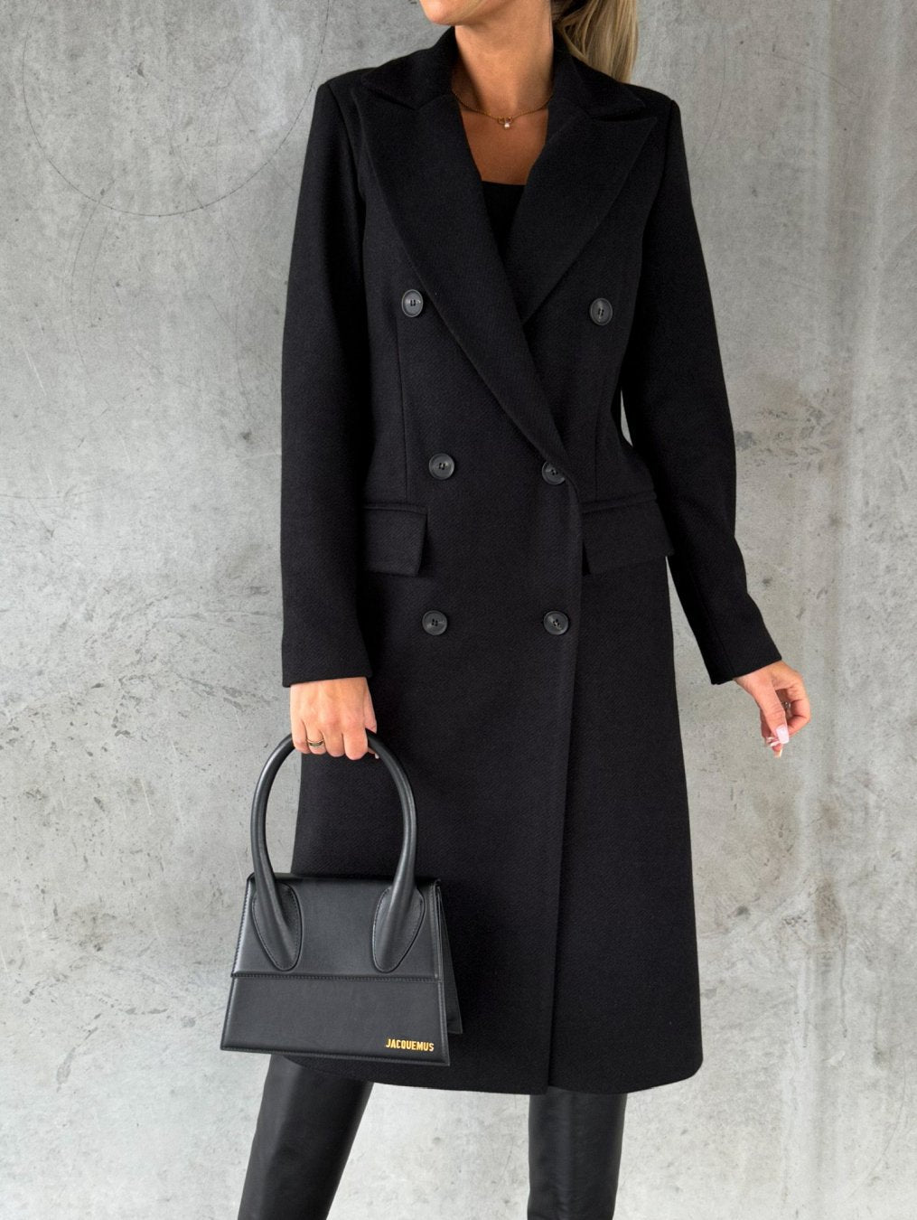 Elegant Wool Coat – Tijdloze Lange Jas