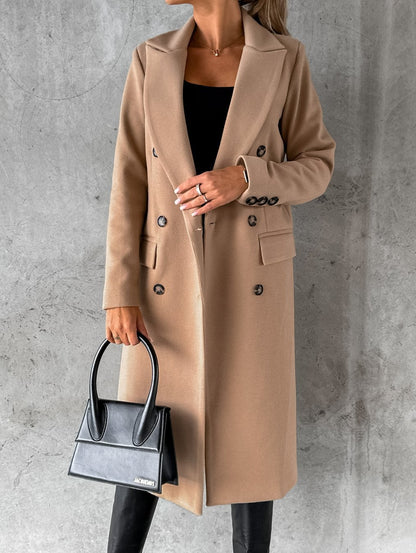 Elegant Wool Coat – Tijdloze Lange Jas